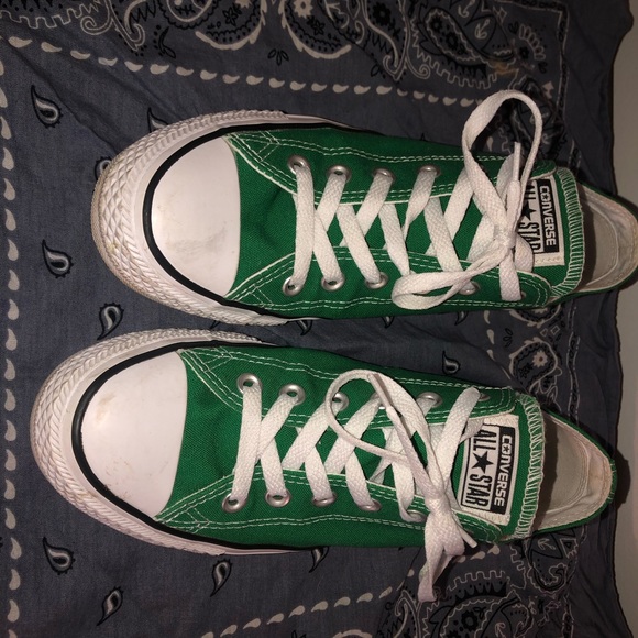 green converse all star low